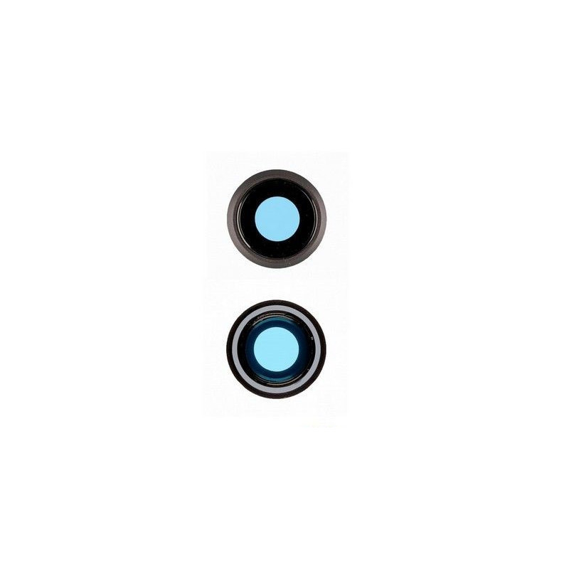 Lentille Caméra iPhone 7/8 Noir Avec Châssis