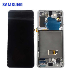 Samsung Galaxy S21 5G Display (SM-G991) Blanco Fantasma Sin Cámara Service Pack