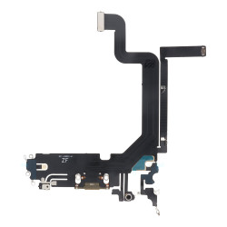 Charging Port Flex Cable for iPhone 14 Pro Max Gold