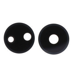 Back Camera Lens without Adhesive for Honor X7a Black 2pcs