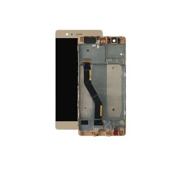Display Huawei P9+ Gold (generalüberholt) mit Rahmen