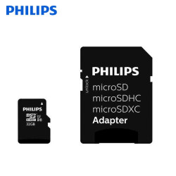 Carte MicroSDHC Philips 32Go + Adaptateur