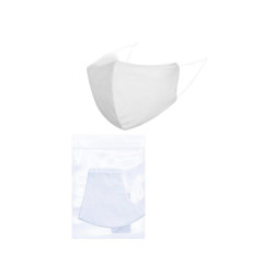 Masque de protection profilé en tissu Blanc