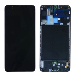 Samsung Galaxy A70 schermo nero OLED con telaio di grado B