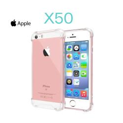 Starter Pack X50 Custodie per iPhone 5 / 5S / 5SE antiurto trasparenti