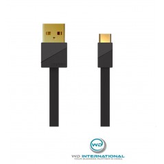Câble couleur Noir USB Type-C Remax Or plating RC-048A