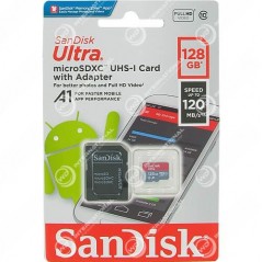 Carte Mémoire Micro SDXC Sandisk Ultra 128Go