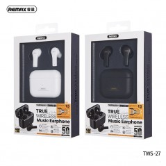 Écouteurs sans fil Bluetooth Remax TWS-27 Blancs