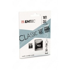 Carte Micro SDHC Emtec 16Go Class 10 + Adaptateur