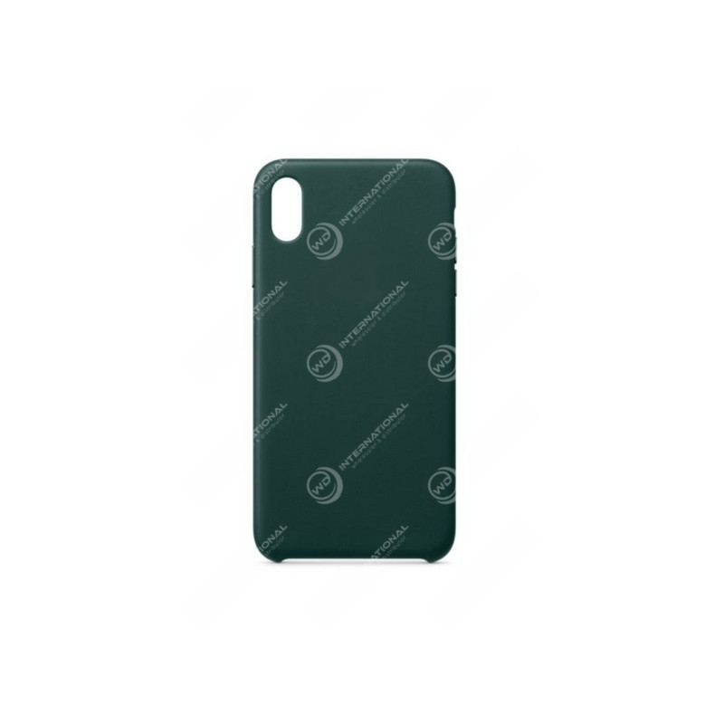 Coque Silicone iPhone XS Max Vert Forêt