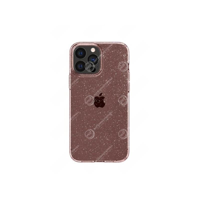 Coque Spigen Crystal Liquid iPhone 13 Pro Rose Pailletée