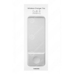 Station de Chargement Samsung Trio USB-C avec Chargeur Secteur Blanc