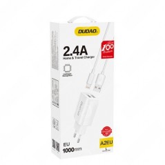 Chargeur Secteur 2x USB Dudao A2EU-L Blanc