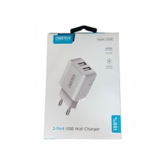 Chargeur Secteur 2 Ports USB 2A 10W Choetech Blanc (C0030)