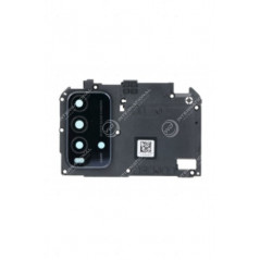 Soporte de placa base con lente de cámara para Xiomi Redmi 9T negro