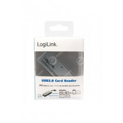 Lecteur de Cartes USB 2.0 Tout-en-Un LogiLink (CR0010)