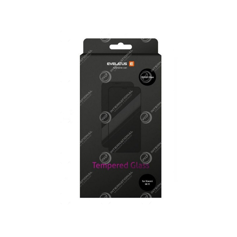Verre Trempé 2.5D pour Xiaomi Mi 11 Evelatus Noir (EVE044480)