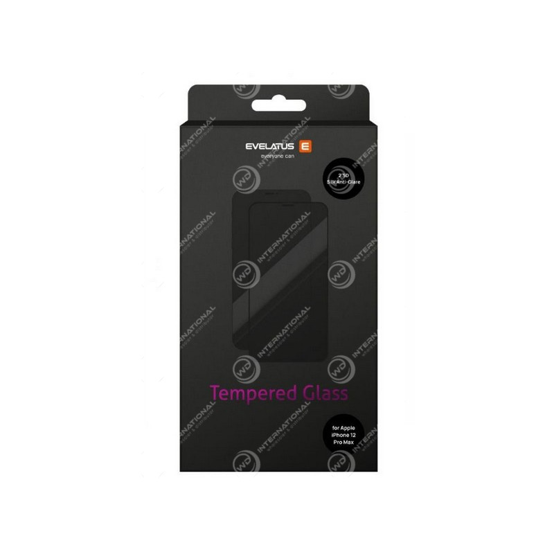 Verre Trempé 2.5D Mat pour iPhone 12 Pro Max Evelatus (EVEAI12PM)