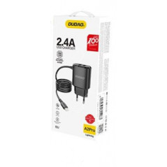 Adaptateur 2 Ports USB Avec Câble Lightning 12 W Dudao Noir