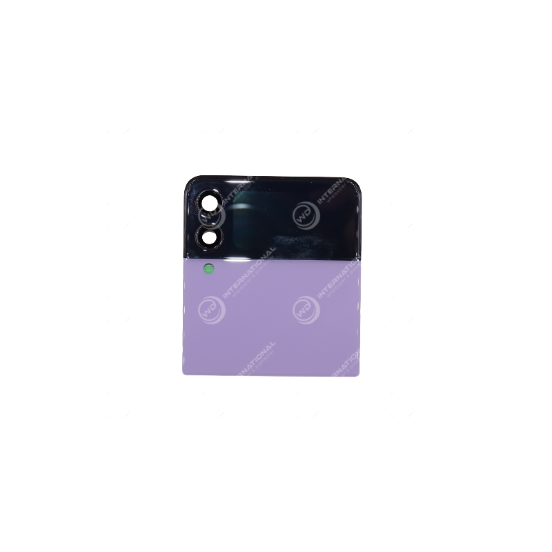 Back Cover Haut avec Lentille Caméra Arrière Samsung Galaxy Z Flip 3 Lavande et Noir Service Pack