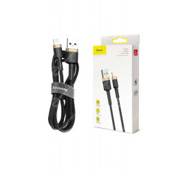 Cable Baseus USB Lightning 3M Negro y Oro 2A (CALKLF-RV1)