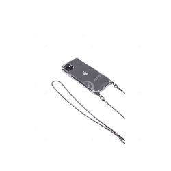 Transparente TPU-Silikonhülle iPhone 11 Pro mit Halsband Strap Pro Space Grey Evelatus