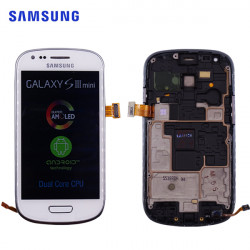 Écran Samsung Galaxy S3 Mini (GT-I8190) Blanc Service Pack