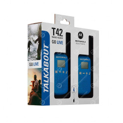 Lot de 2 Talkies-Walkies Motorola Talkabout T42 Bleu