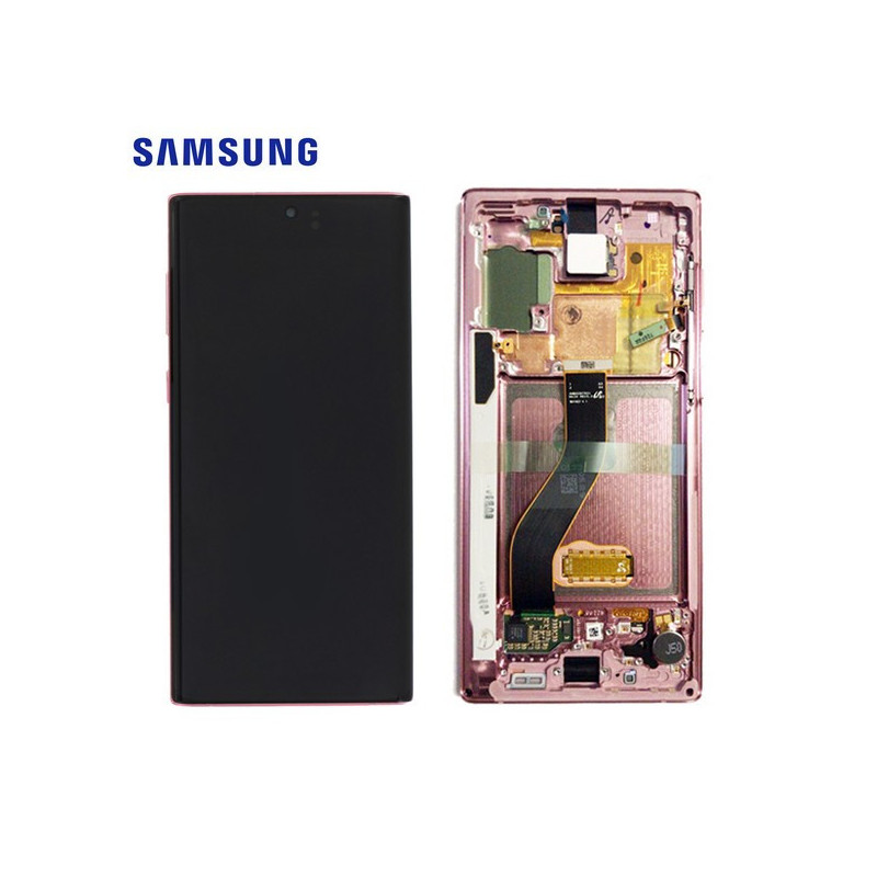 Ecran Samsung Note 10 Aura Rose Service Pack