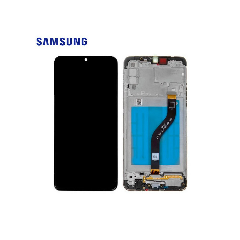 Écran Samsung Galaxy A20S Noir Service Pack