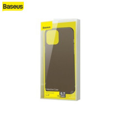 Custodia nero Baseus Frosted Glass iPhone 12 Pro Max (WIAPIPH67N-WS01)