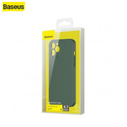 Coque Baseus Liquid Silica Gel iPhone 12 Pro Max Vert Foncé (WIAPIPH67N-YT6A)