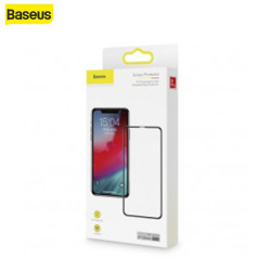 Vidrio templado x2 Baseus 0.3mm Full iPhone 11 Pro Max Negro (SGAPIPH65S-KC01)