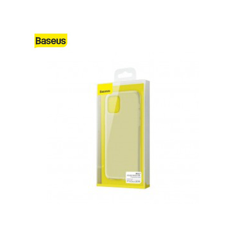 Coque  Baseus Jelly LiquidiPhone 11 Pro Max Transparente Blanche (WIAPIPH65S-GD02)