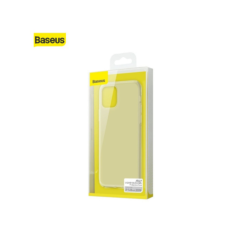 Coque Baseus Jelly Liquid Silica Gel iPhone 11 Pro Blanche (WIAPIPH58S-GD02)