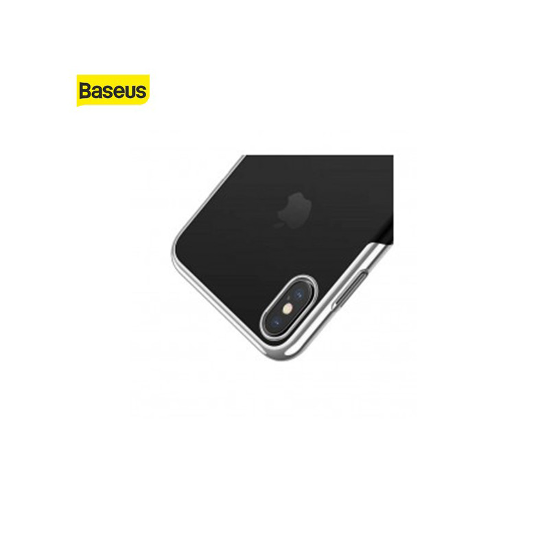 Coque Blanche et Transparente Baseus Glitter pour iPhone XS Max (WIAPIPH65-DW02)