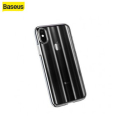 Coque Transparente Noire Baseus Aurora iPhone XS Max (WIAPIPH65-JG01)