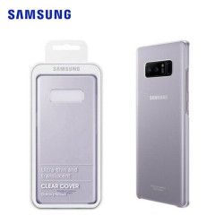 Funda de silicona Clear Cover Samsung Note 8 Violeta