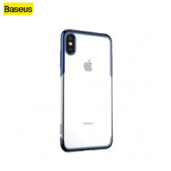 Coque Bleue et Transparente Baseus Shining iPhone XS Max (ARAPIPH65-MD03)