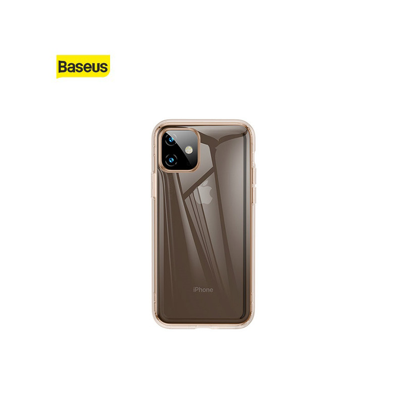 Coque Baseus Safety pour iPhone 11 Pro Or Transparente (ARAPIPH58S-SF0V)
