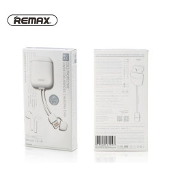 Étui Silicone Airpods Remax Blanc Avec Câble Lightning RC-A6