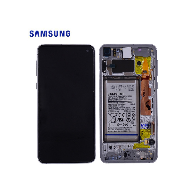 Écran Samsung Galaxy S10E Complet Blanc Prism Origine Constructeur
