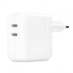 Adaptateur Secteur Double Port USB-C 35W Blanc Apple