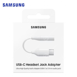 Adattatore Samsung da USB-C a jack da 3,5 mm bianco