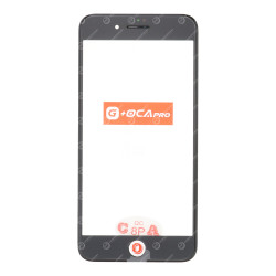 Glas XUANHOU + OCA iPhone 8 Plus Schwarz (Rahmen Und Staubschutznetz)