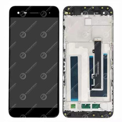 Screen Replacement With Frame for Vodafone Smart V8 VFD 710 Black (Third Party Glued)