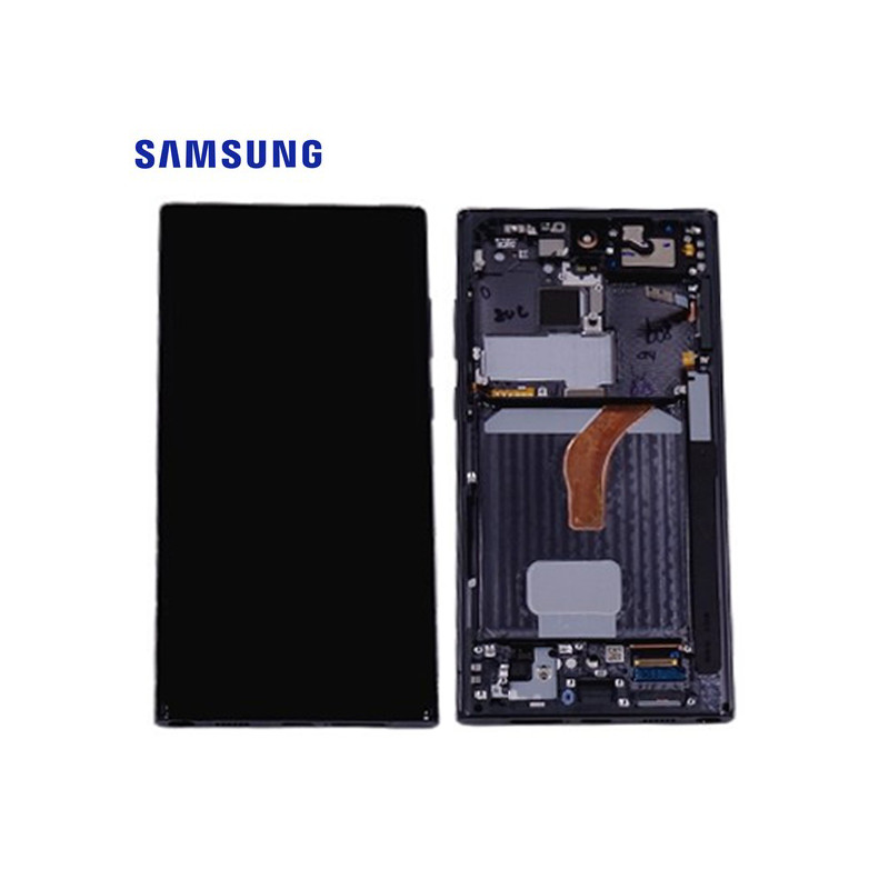 Ecran Samsung Galaxy S22 Ultra (SM-S908B) Phantom Noir Service Pack