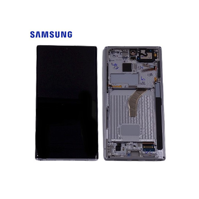 Ecran Samsung Galaxy S22 Ultra (SM-S908B) Fantôme Blanc Service Pack