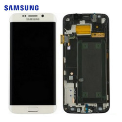 Ecran Samsung S6 Edge Blanc (SM-G925F)  - Service Pack