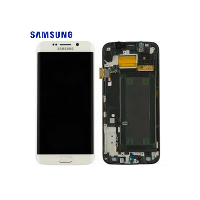 Ecran Samsung S6 Edge Blanc (SM-G925F)  - Service Pack
